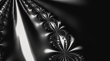 Soyut Bilgisayar Fraktal Tasarımı. Fraktal hiç bitmeyen bir desen. Fraktallar, farklı ölçeklerde kendine benzeyen sonsuz derecede karmaşık kalıplardır.