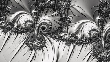 Soyut Bilgisayar Fraktal Tasarımı. Fraktal hiç bitmeyen bir desen. Fraktallar, farklı ölçeklerde kendine benzeyen sonsuz derecede karmaşık kalıplardır.