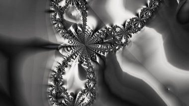 Soyut Bilgisayar Fraktal Tasarımı. Fraktal hiç bitmeyen bir desen. Fraktallar, farklı ölçeklerde kendine benzeyen sonsuz derecede karmaşık kalıplardır.