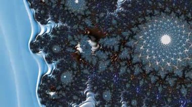 Soyut Bilgisayar Fraktal Tasarımı. Fraktal hiç bitmeyen bir desen. Fraktallar, farklı ölçeklerde kendine benzeyen sonsuz derecede karmaşık kalıplardır.