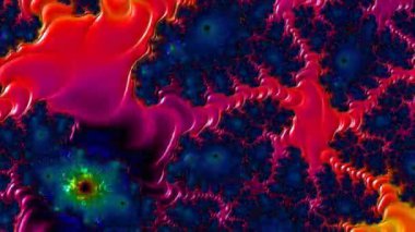 Soyut Bilgisayar Fraktal Tasarımı. Fraktal hiç bitmeyen bir desen. Fraktallar, farklı ölçeklerde kendine benzeyen sonsuz derecede karmaşık kalıplardır.