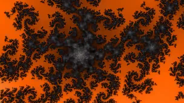 Αφηρημένος Υπολογιστής Που Δημιουργείται Fractal Σχεδιασμός Φράκταλ Είναι Ένα Ατέρμονο — Αρχείο Βίντεο