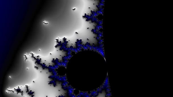 Abstract Computergegenereerd Fractaal Ontwerp Een Fractal Een Nooit Eindigend Patroon — Stockvideo