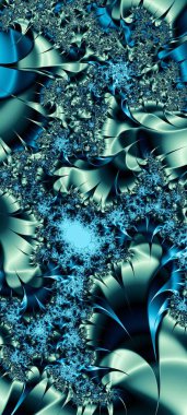 Soyut Bilgisayar Fraktal Tasarımı. Fraktal hiç bitmeyen bir desen. Fraktallar, farklı ölçeklerde kendine benzeyen sonsuz derecede karmaşık kalıplardır.