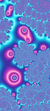 Soyut Bilgisayar Fraktal Tasarımı. Fraktal hiç bitmeyen bir desen. Fraktallar, farklı ölçeklerde kendine benzeyen sonsuz derecede karmaşık kalıplardır.