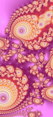 Soyut Bilgisayar Fraktal Tasarımı. Fraktal hiç bitmeyen bir desen. Fraktallar, farklı ölçeklerde kendine benzeyen sonsuz derecede karmaşık kalıplardır.