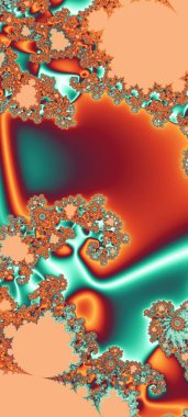 Soyut Bilgisayar Fraktal Tasarımı. Fraktal hiç bitmeyen bir desen. Fraktallar, farklı ölçeklerde kendine benzeyen sonsuz derecede karmaşık kalıplardır.