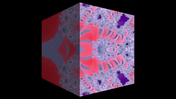 Abstract Computergegenereerd Fractaal Ontwerp Een Fractal Een Nooit Eindigend Patroon — Stockvideo