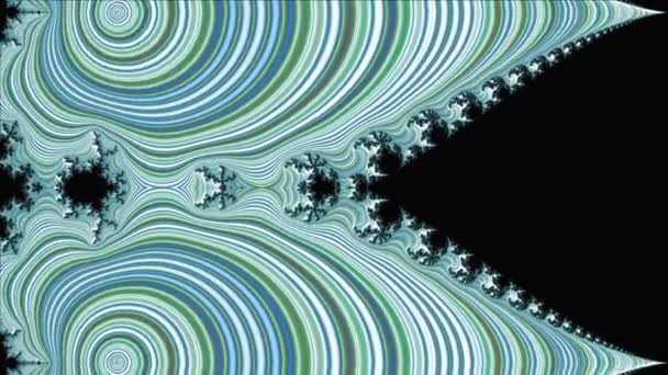 Αφηρημένος Υπολογιστής Που Δημιουργείται Fractal Σχεδιασμός Φράκταλ Είναι Ένα Ατέρμονο — Αρχείο Βίντεο