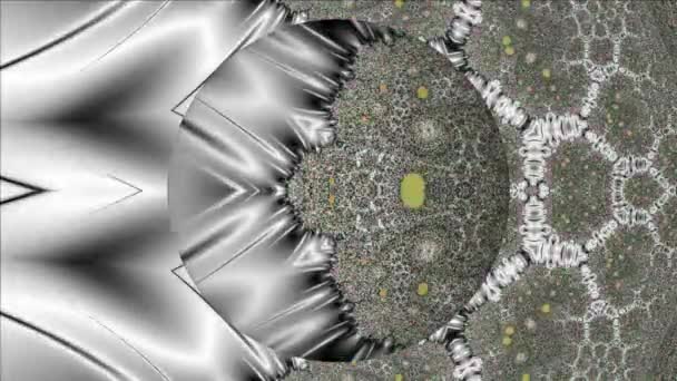 Abstract Computergegenereerd Fractaal Ontwerp Een Fractal Een Nooit Eindigend Patroon — Stockvideo