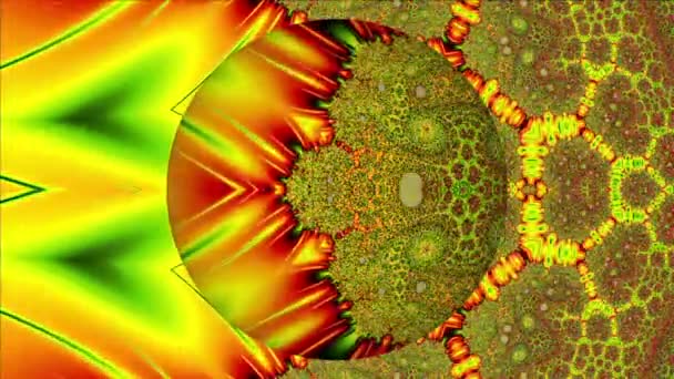 Abstract Computer Generated Fractal Design Fractal Never Ending Pattern Fractals — Stock Video