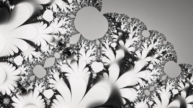 Soyut Bilgisayar Fraktal Tasarımı. Fraktal hiç bitmeyen bir desen. Fraktallar, farklı ölçeklerde kendine benzeyen sonsuz derecede karmaşık kalıplardır.