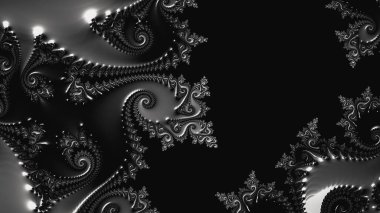 Soyut Bilgisayar Fraktal Tasarımı. Fraktal hiç bitmeyen bir desen. Fraktallar, farklı ölçeklerde kendine benzeyen sonsuz derecede karmaşık kalıplardır.