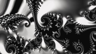 Soyut Bilgisayar Fraktal Tasarımı. Fraktal hiç bitmeyen bir desen. Fraktallar, farklı ölçeklerde kendine benzeyen sonsuz derecede karmaşık kalıplardır.