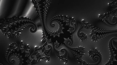 Soyut Bilgisayar Fraktal Tasarımı. Fraktal hiç bitmeyen bir desen. Fraktallar, farklı ölçeklerde kendine benzeyen sonsuz derecede karmaşık kalıplardır.