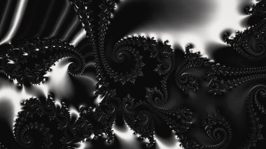 Soyut Bilgisayar Fraktal Tasarımı. Fraktal hiç bitmeyen bir desen. Fraktallar, farklı ölçeklerde kendine benzeyen sonsuz derecede karmaşık kalıplardır.