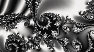 Soyut Bilgisayar Fraktal Tasarımı. Fraktal hiç bitmeyen bir desen. Fraktallar, farklı ölçeklerde kendine benzeyen sonsuz derecede karmaşık kalıplardır.