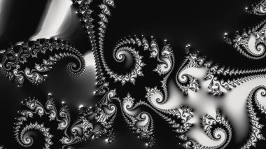 Soyut Bilgisayar Fraktal Tasarımı. Fraktal hiç bitmeyen bir desen. Fraktallar, farklı ölçeklerde kendine benzeyen sonsuz derecede karmaşık kalıplardır.