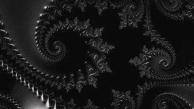 Soyut Bilgisayar Fraktal Tasarımı. Fraktal hiç bitmeyen bir desen. Fraktallar, farklı ölçeklerde kendine benzeyen sonsuz derecede karmaşık kalıplardır.