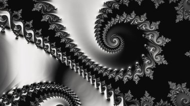 Soyut Bilgisayar Fraktal Tasarımı. Fraktal hiç bitmeyen bir desen. Fraktallar, farklı ölçeklerde kendine benzeyen sonsuz derecede karmaşık kalıplardır.