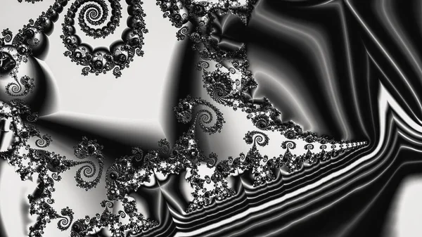 Abstract Computergegenereerd Fractaal Ontwerp Een Fractal Een Nooit Eindigend Patroon — Stockfoto