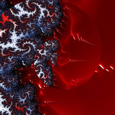 Soyut Bilgisayar Fraktal Tasarımı. Fraktal hiç bitmeyen bir desen. Fraktallar, farklı ölçeklerde kendine benzeyen sonsuz derecede karmaşık kalıplardır.