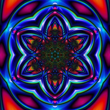 Soyut Bilgisayar Fraktal Tasarımı. Fraktal hiç bitmeyen bir desen. Fraktallar, farklı ölçeklerde kendine benzeyen sonsuz derecede karmaşık kalıplardır.