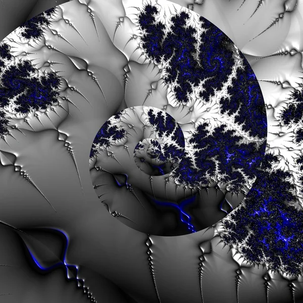 Abstract Computergegenereerd Fractaal Ontwerp Een Fractal Een Nooit Eindigend Patroon — Stockfoto