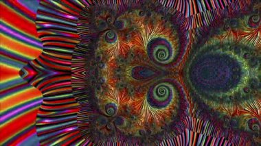 Soyut Bilgisayar Fraktal Tasarımı. Fraktal hiç bitmeyen bir desen. Fraktallar, farklı ölçeklerde kendine benzeyen sonsuz derecede karmaşık kalıplardır.