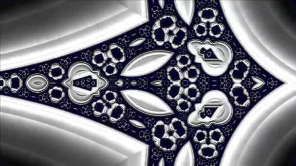 Αφηρημένος Υπολογιστής Που Δημιουργείται Fractal Σχεδιασμός Φράκταλ Είναι Ένα Ατέρμονο — Αρχείο Βίντεο