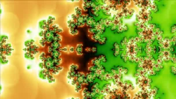 Abstract Computergegenereerd Fractaal Ontwerp Een Fractal Een Nooit Eindigend Patroon — Stockvideo