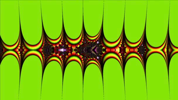 Abstraktes Computer Generiertes Fraktal Design Ein Fraktal Ist Ein Endloses — Stockvideo