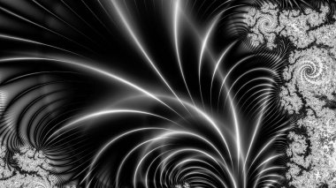 Soyut Bilgisayar Fraktal Tasarımı. Fraktal hiç bitmeyen bir desen. Fraktallar, farklı ölçeklerde kendine benzeyen sonsuz derecede karmaşık kalıplardır.