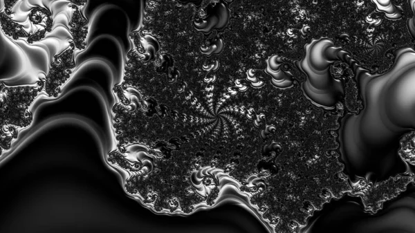 Abstract Computergegenereerd Fractaal Ontwerp Een Fractal Een Nooit Eindigend Patroon — Stockfoto