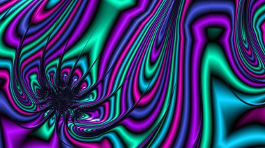 Soyut Bilgisayar Fraktal Tasarımı. Fraktal hiç bitmeyen bir desen. Fraktallar, farklı ölçeklerde kendine benzeyen sonsuz derecede karmaşık kalıplardır.