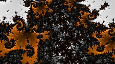Soyut Bilgisayar Fraktal Tasarımı. Fraktal hiç bitmeyen bir desen. Fraktallar, farklı ölçeklerde kendine benzeyen sonsuz derecede karmaşık kalıplardır.