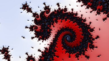 Soyut Bilgisayar Fraktal Tasarımı. Fraktal hiç bitmeyen bir desen. Fraktallar, farklı ölçeklerde kendine benzeyen sonsuz derecede karmaşık kalıplardır.