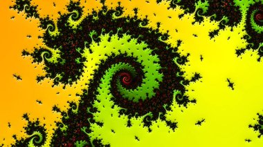 Soyut Bilgisayar Fraktal Tasarımı. Fraktal hiç bitmeyen bir desen. Fraktallar, farklı ölçeklerde kendine benzeyen sonsuz derecede karmaşık kalıplardır.