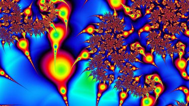 Soyut Bilgisayar Fraktal Tasarımı. Fraktal hiç bitmeyen bir desen. Fraktallar, farklı ölçeklerde kendine benzeyen sonsuz derecede karmaşık kalıplardır.