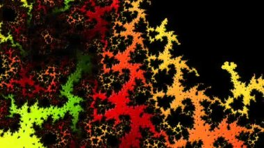 Soyut Bilgisayar Fraktal Tasarımı. Fraktal hiç bitmeyen bir desen. Fraktallar, farklı ölçeklerde kendine benzeyen sonsuz derecede karmaşık kalıplardır.