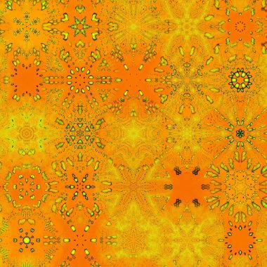 Renkli kar taneleriyle kusursuz bir desen. Noel ve Yeni Yıl tebrik kartları, kumaş, ambalaj kağıdı, davetiye, kırtasiye.