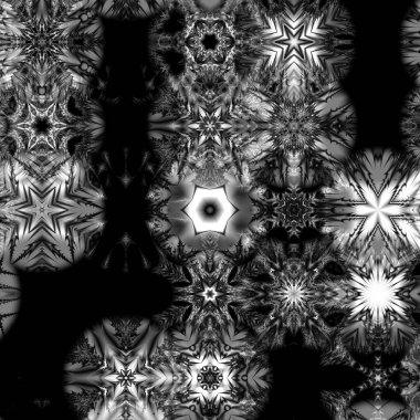 Renkli kar taneleriyle kusursuz bir desen. Noel ve Yeni Yıl tebrik kartları, kumaş, ambalaj kağıdı, davetiye, kırtasiye.