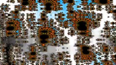 Soyut Bilgisayar Fraktal Tasarımı. Fraktal hiç bitmeyen bir desen. Fraktallar, farklı ölçeklerde kendine benzeyen sonsuz derecede karmaşık kalıplardır.