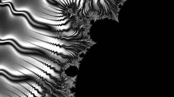 Abstract Computergegenereerd Fractaal Ontwerp Een Fractal Een Nooit Eindigend Patroon — Stockvideo