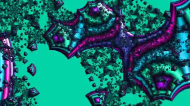 Soyut Bilgisayar Fraktal Tasarımı. Fraktal hiç bitmeyen bir desen. Fraktallar, farklı ölçeklerde kendine benzeyen sonsuz derecede karmaşık kalıplardır.