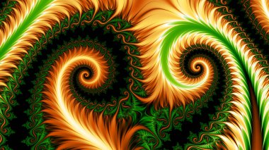 Soyut Bilgisayar Fraktal Tasarımı. Fraktal hiç bitmeyen bir desen. Fraktallar, farklı ölçeklerde kendine benzeyen sonsuz derecede karmaşık kalıplardır.