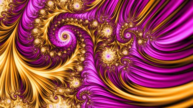 Soyut Bilgisayar Fraktal Tasarımı. Fraktal hiç bitmeyen bir desen. Fraktallar, farklı ölçeklerde kendine benzeyen sonsuz derecede karmaşık kalıplardır.