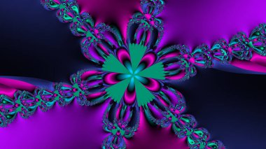 Soyut Bilgisayar Fraktal Tasarımı. Fraktal hiç bitmeyen bir desen. Fraktallar, farklı ölçeklerde kendine benzeyen sonsuz derecede karmaşık kalıplardır.