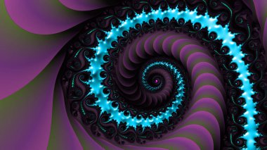 Soyut Bilgisayar Fraktal Tasarımı. Fraktal hiç bitmeyen bir desen. Fraktallar, farklı ölçeklerde kendine benzeyen sonsuz derecede karmaşık kalıplardır.