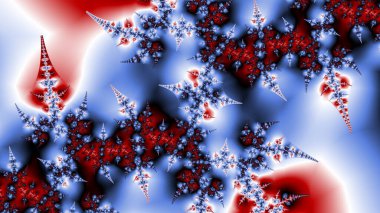 Soyut Bilgisayar Fraktal Tasarımı. Fraktal hiç bitmeyen bir desen. Fraktallar, farklı ölçeklerde kendine benzeyen sonsuz derecede karmaşık kalıplardır.